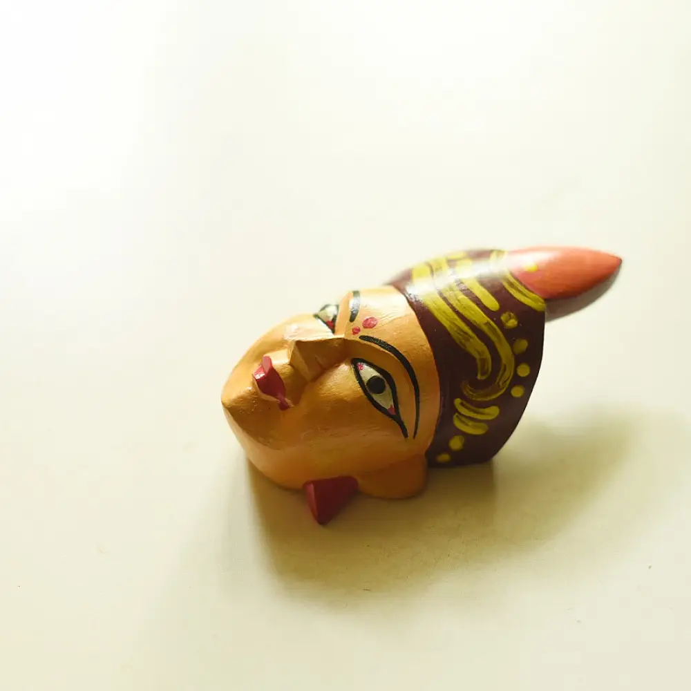 hand painted wooden mask - Tribal-women