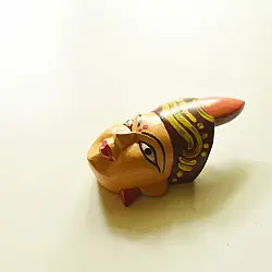 Handmade Wooden Mask - Tribal Woman (A)