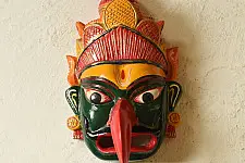 Handmade Wooden mask - Garuda Mask