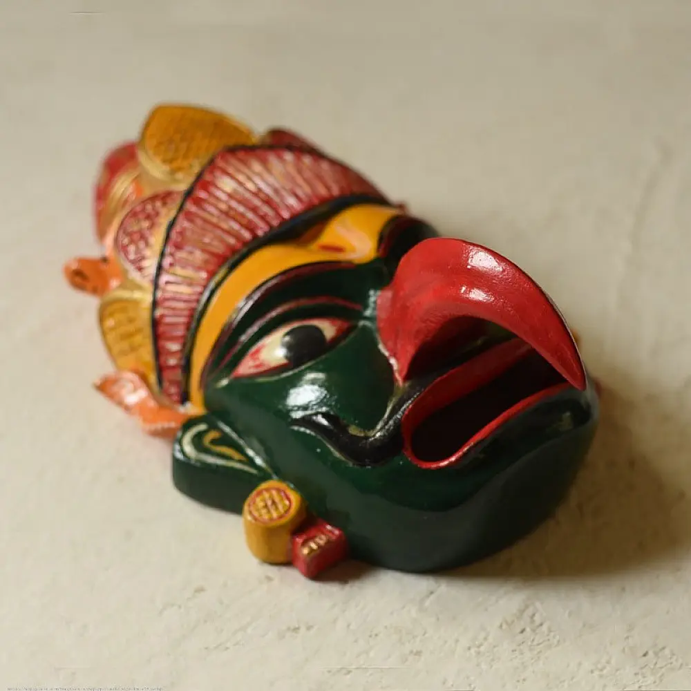 shop Handmade Wooden Wall Hanging - Garuda Mask