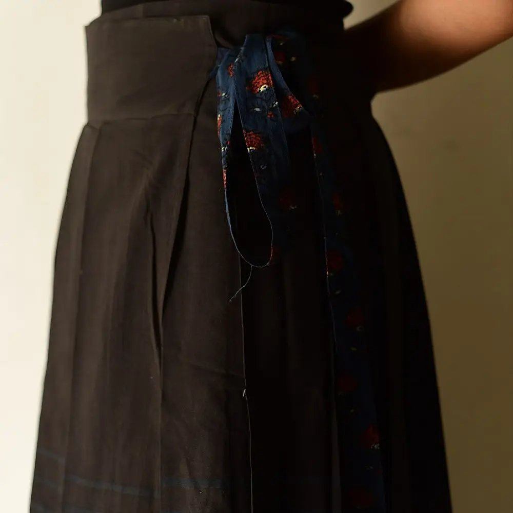 shop Ajrakh Prints ~ Wrap Around Pure Cotton Skirt