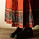 shop Ajrakh Printed Wrap Around Cotton Skirt - Natural Dyed