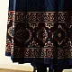 shop Ajrakh Natural Dyed ~ Long Wrap Around Cotton Skirt