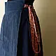 shop Ajrakh Natural Dyed ~ Long Wrap Around Cotton Skirt