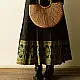 shop Ajrakh Printed Wrap Around Cotton Skirt - Natural Dyed