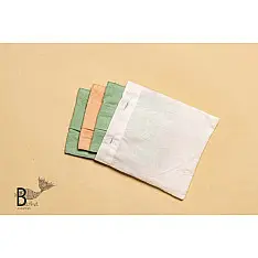 Be safe & stylish ✜ Solid Colour Cotton Mask ( Set of 3 with Pouch ) ✜ F