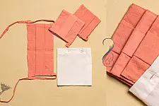 Be safe & stylish ✜ Solid Colour Cotton Mask ( Set of 3 with Pouch ) ✜ A