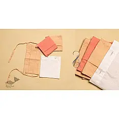 Be safe & stylish ✜ Solid Colour Cotton Mask ( Set of 3 with Pouch ) ✜ H