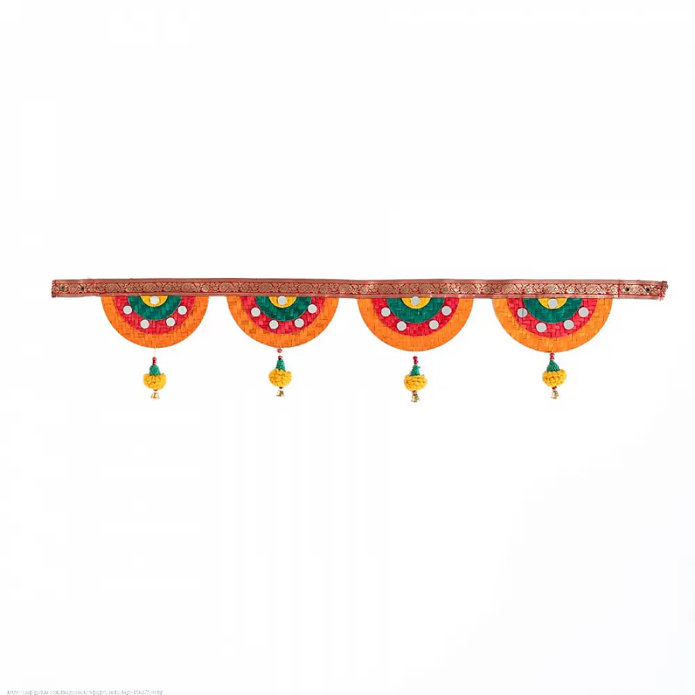 Venu . वेणु | Satrangi Marigold Handcrafted Bamboo Toran