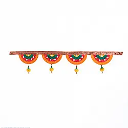 Venu . वेणु | Satrangi Marigold Handcrafted Bamboo Toran