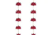 Venu . वेणु | Lotus Handcrafted Bamboo Door / Wall Hanging - Set of 2