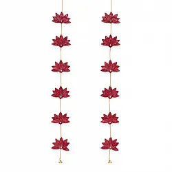 Venu . वेणु | Lotus Handcrafted Bamboo Door / Wall Hanging - Set of 2