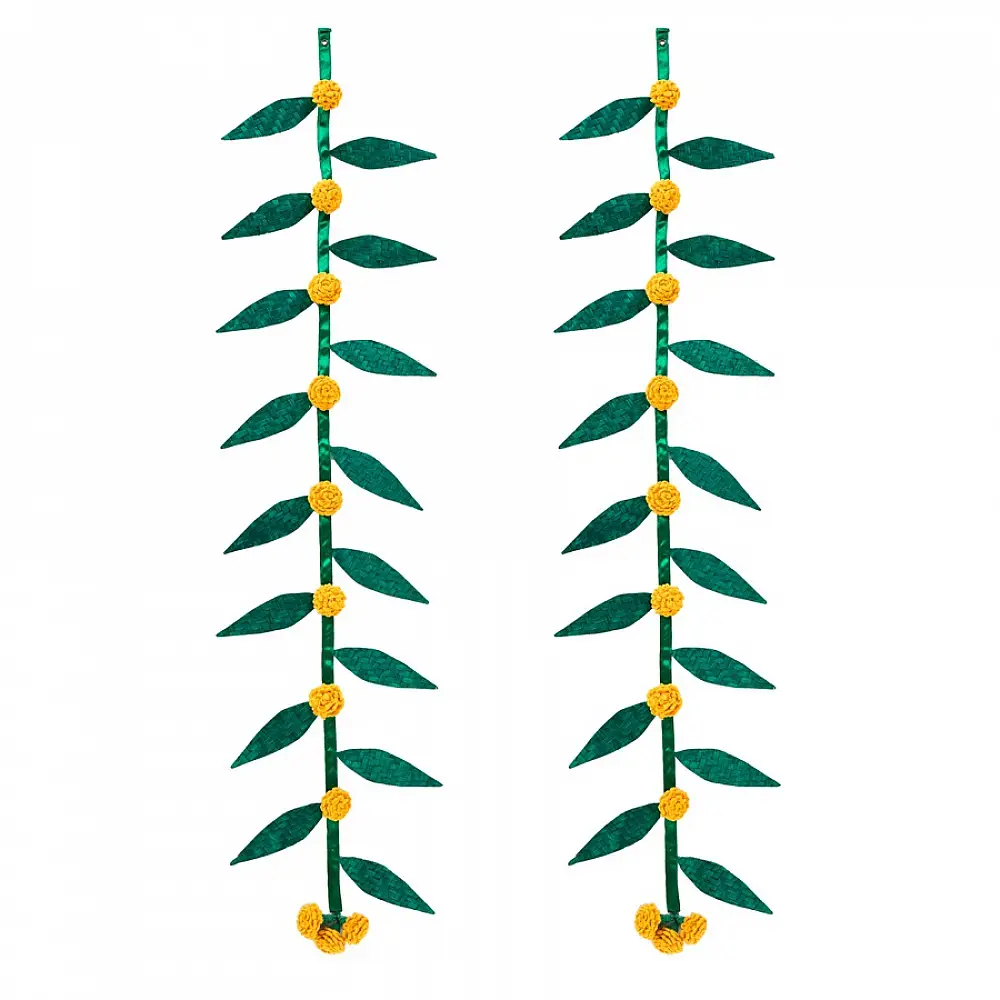Venu . वेणु | Shubh Handcrafted Bamboo Door / Wall Hanging – Set of 2
