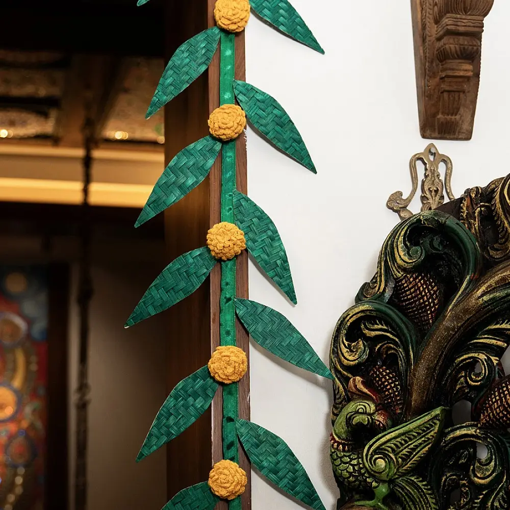 Venu . वेणु | Shubh Handcrafted Bamboo Door / Wall Hanging – Set of 2