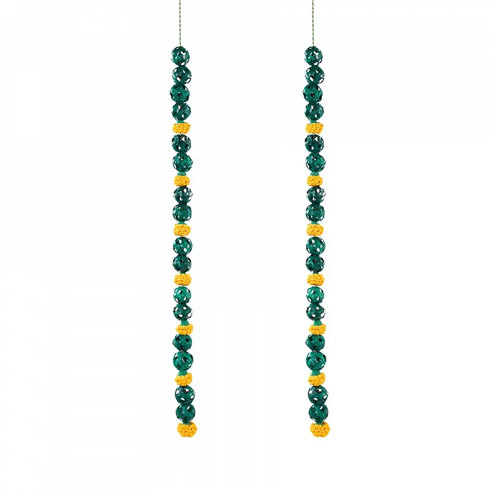 Venu . वेणु | Marigold Handcrafted Bamboo Door / Wall Hanging - Set of 2