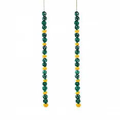 Venu . वेणु | Marigold Handcrafted Bamboo Door / Wall Hanging - Set of 2