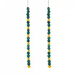 Venu . वेणु | Marigold Handcrafted Bamboo Door / Wall Hanging - Set of 2