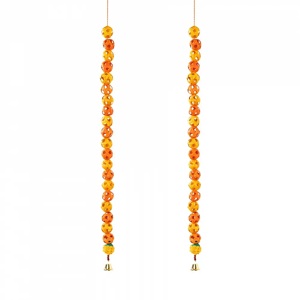Venu . वेणु | Bagh Handcrafted Bamboo Door / Wall Hanging (Set of 2)