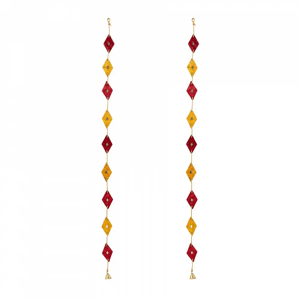 Venu . वेणु | Rang Handcrafted Bamboo Wall Hanging - Set of 2 (Two Color Options)