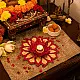 Venu . वेणु | Handcrafted Bamboo Rangoli with Lotus Tea Light Holder (Two Color Options)