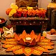 Venu . वेणु | Handcrafted Bamboo Rangoli with Lotus Tea Light Holder (Two Color Options)