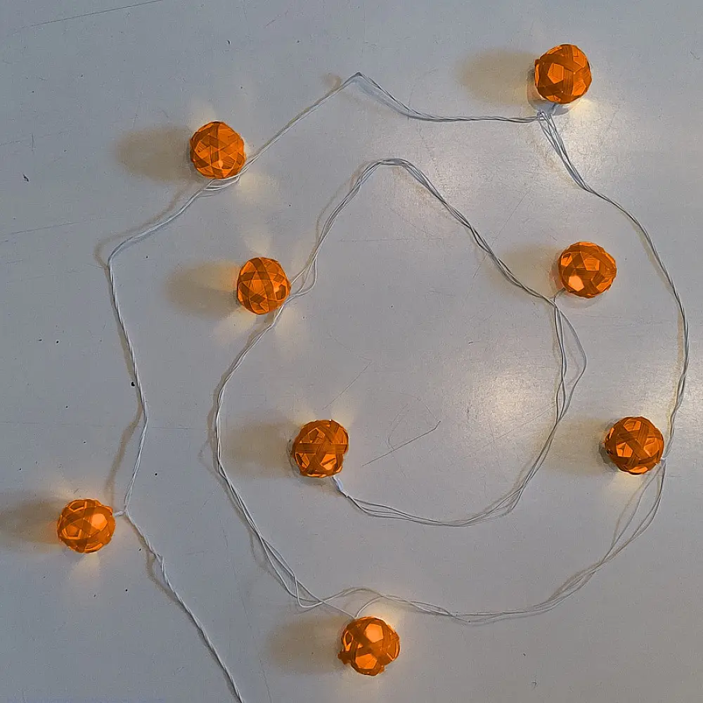 Venu . वेणु | Star Full Moon Handcrafted bamboo String Light ( Five Color Options )
