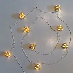 Venu . वेणु | Star Full Moon Handcrafted bamboo String Light ( Five Color Options )