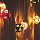 Venu . वेणु | Star Full Moon Handcrafted bamboo String Light ( Five Color Options )
