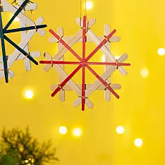 Venu . वेणु | Bamboo Handcrafted -  Bamboo Frost Hanging | Set of 3 (Assorted Colors) – II
