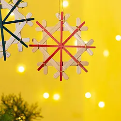 Venu . वेणु | Bamboo Handcrafted -  Bamboo Frost Hanging | Set of 3 (Assorted Colors) – II