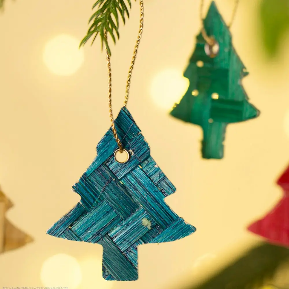 shop Bamboo Handcrafted -  Bamboo Star & Tree Hanging