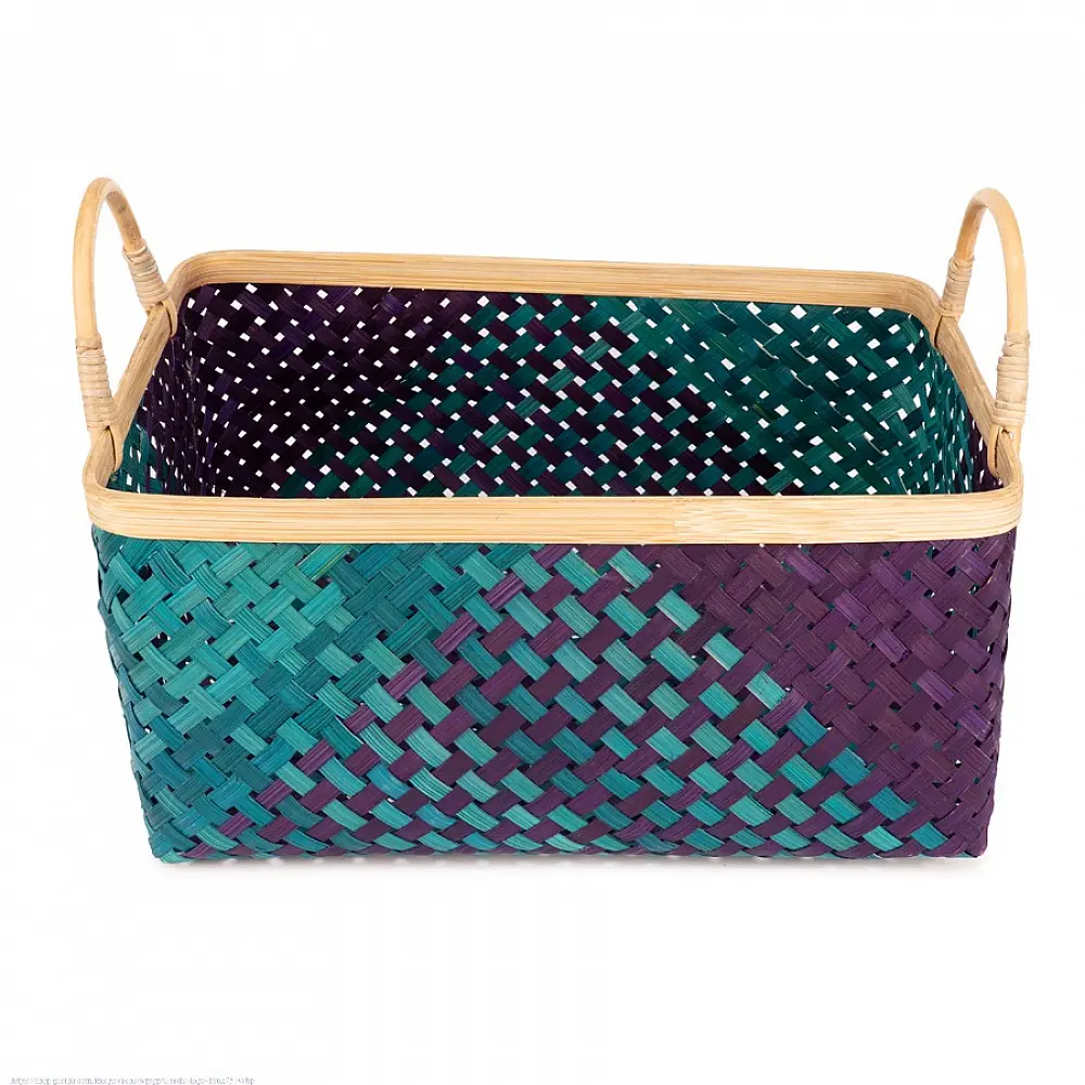shop Neelaya Handcrafted Bamboo Basket - Medium