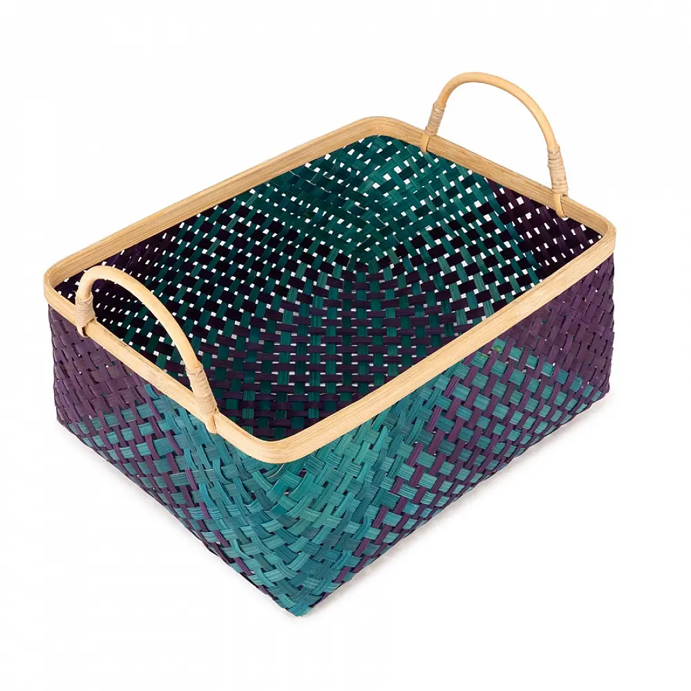 shop Neelaya Handcrafted Bamboo Basket - Medium
