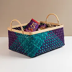 Venu . वेणु ~ Neelaya Handcrafted Bamboo Basket - Medium