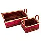 shop Blush Handcrafted Bamboo Tray - Set of 2