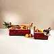 shop Blush Handcrafted Bamboo Tray - Set of 2