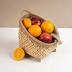 Venu . वेणु ~ Evara Handcrafted Bamboo Basket