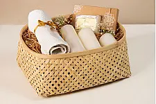 Venu . वेणु ~ Elia Handcrafted Bamboo Basket - Set of 2