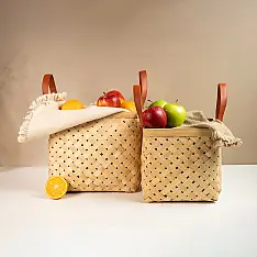 Venu . वेणु ~ Eira Handcrafted Bamboo Basket - Set of 2