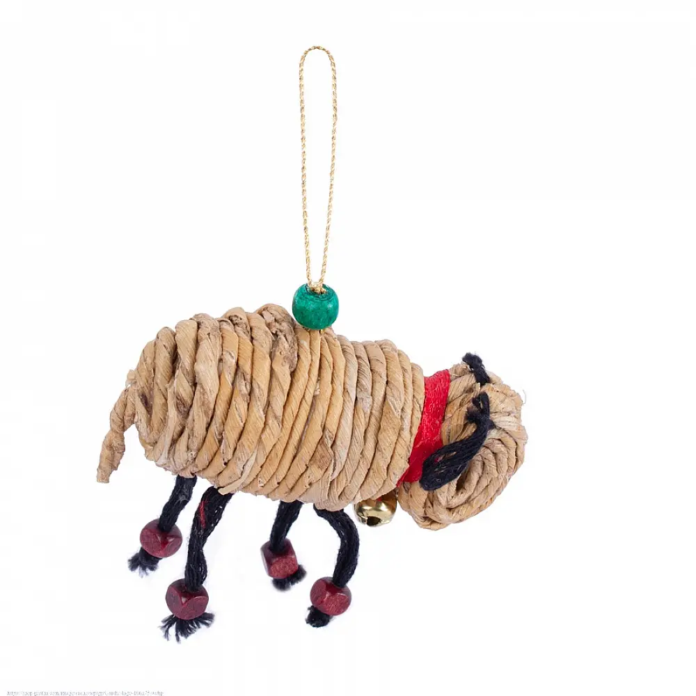 shop Bamboo Handcrafted -  Banana Rope Sheep Hanging