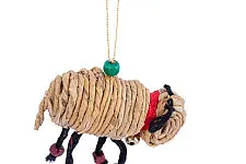 Venu . वेणु | Bamboo Handcrafted -  Banana Rope Sheep Hanging