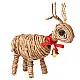 shop Banboo Handcrafted -  Reindeer & Sheep Banana Rope Figurine (Set of Two)