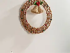 Venu . वेणु | Handcrafted - Banana Rope Jingle Bell Wreath