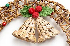 Venu . वेणु | Handcrafted - Banana Rope Jingle Bell Wreath