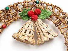 Venu . वेणु | Handcrafted - Banana Rope Jingle Bell Wreath