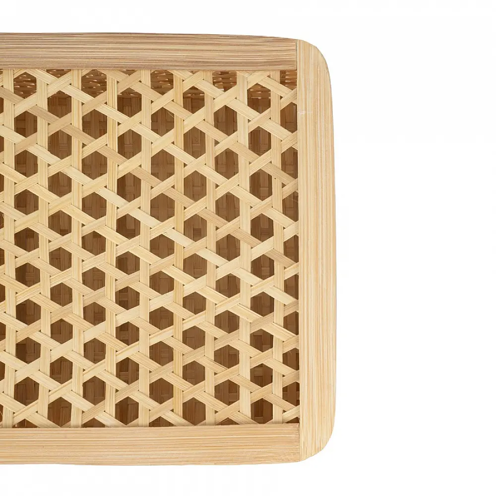 shop Mira Handcrafted Bamboo Square Box - Set of 3