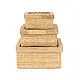 shop Mira Handcrafted Bamboo Square Box - Set of 3