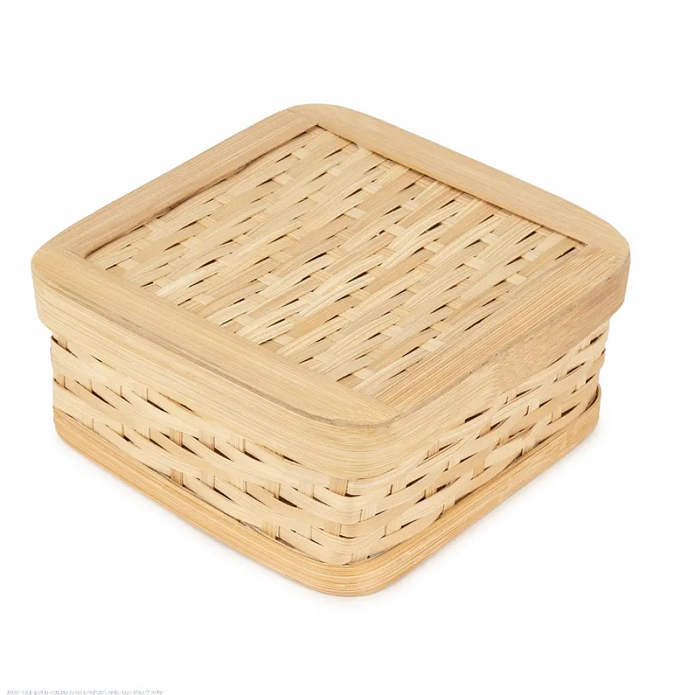 shop Mira Handcrafted Bamboo Square Box - Set of 3