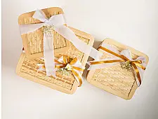 Venu . वेणु ~ Mira Handcrafted Bamboo Square Box - Set of 3