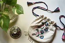 Thread Of Love | Embroidered Potli Pouch